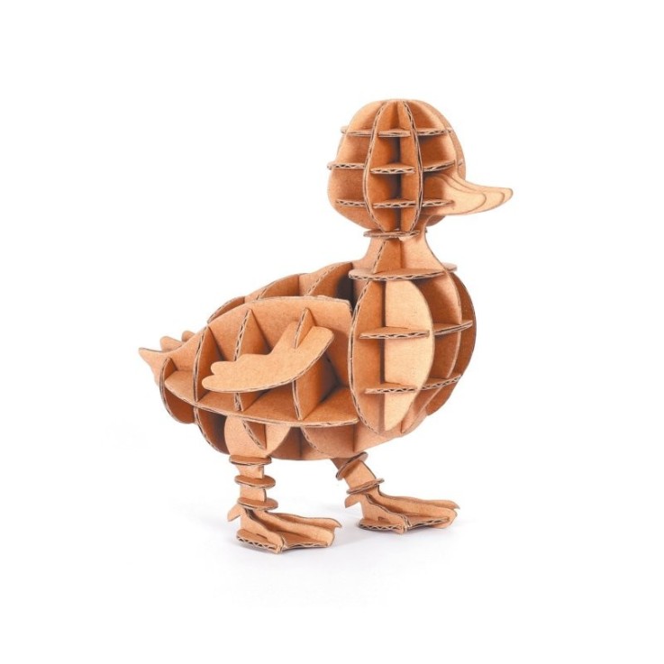 Maquette en carton de caneton - 62 x 62 x 125 mm