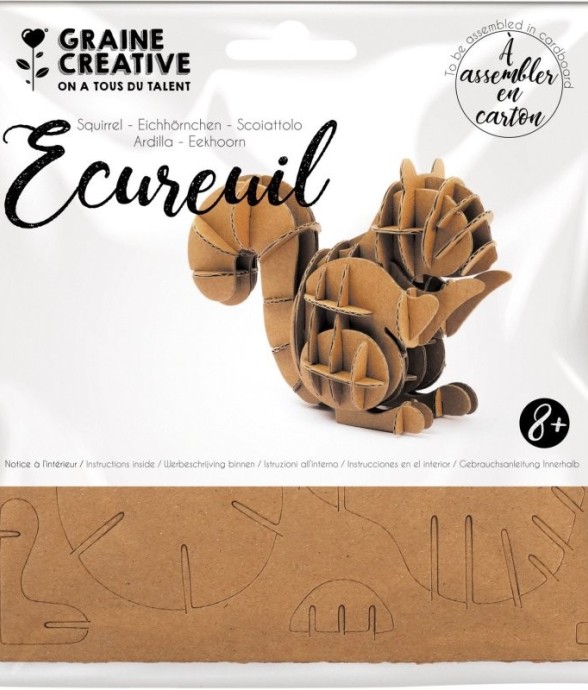 Maquette écureuil en carton...