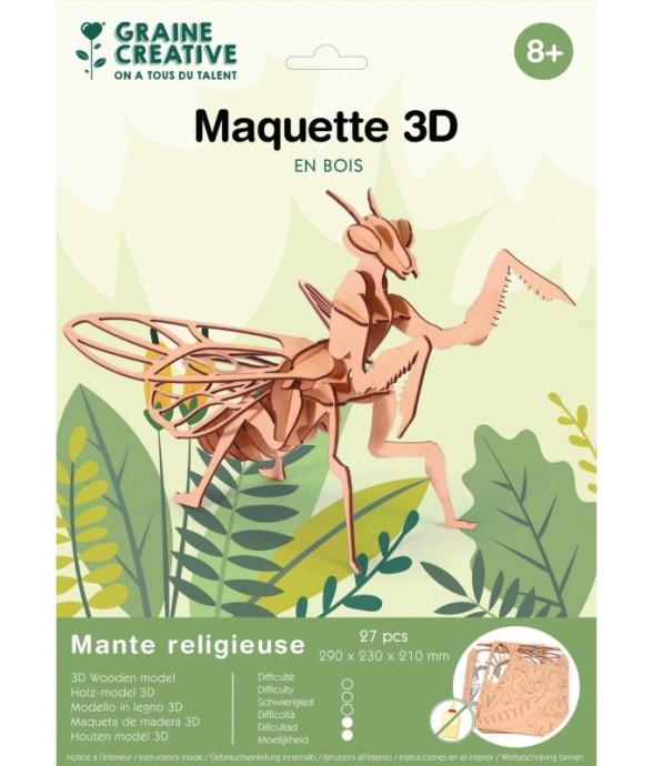 Maquette 3D mante...