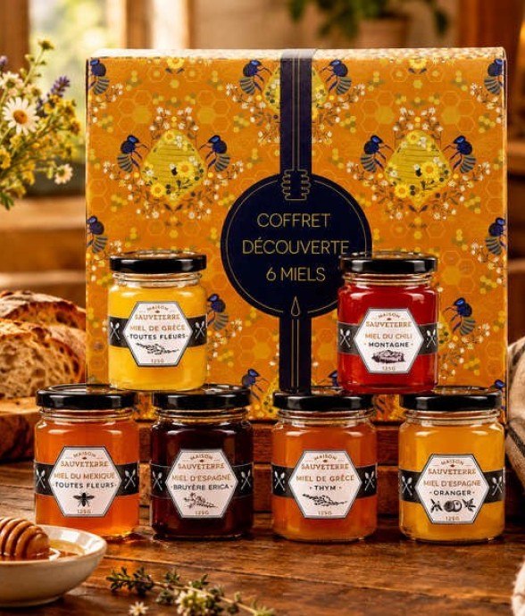 Assortiment de 6 miels du...