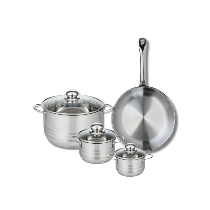 Batterie de cuisine Profi Brillant en inox - 4 pièces
