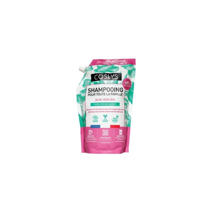Eco-recharge Shampoing famille Aloe vera Bio (1L)