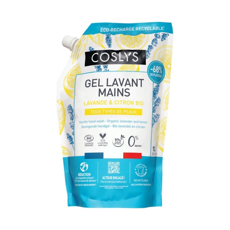 Eco-recharge Gel lavant mains Lavande-citron Bio (1L)
