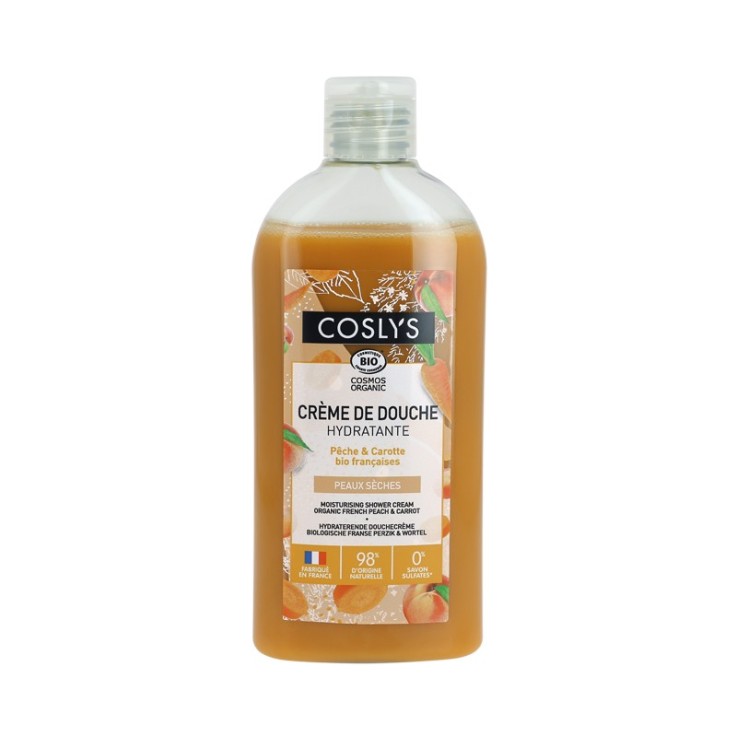 Crème de douche hydratante Pêche-carotte Bio (250ml)