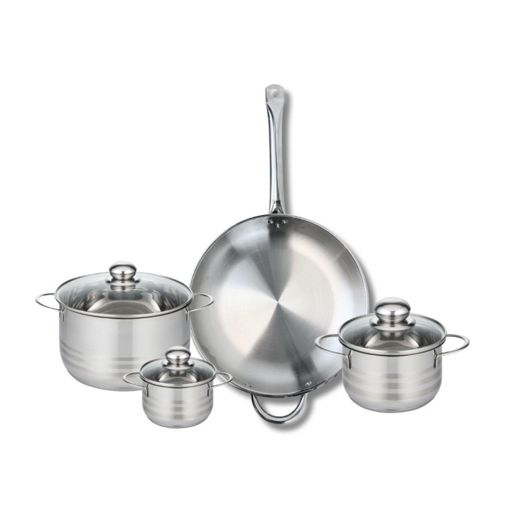Batterie Profi Brillant en inox - 32 cm - 12, 16 et 20 cm
