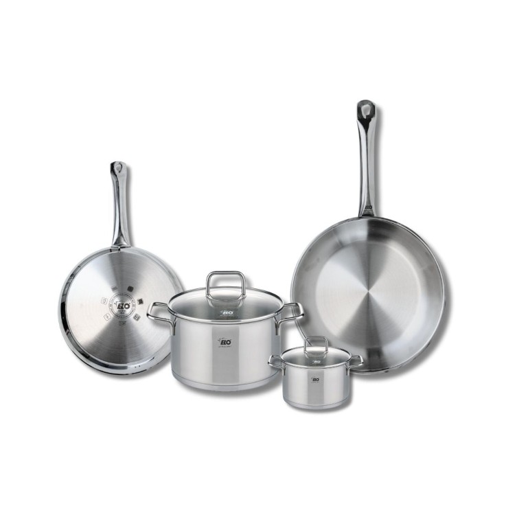 Set de poêles et faitouts Profi Citrin en inox - 4 pièces