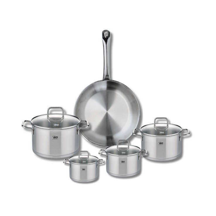 Batterie de cuisine Profi Citrin en inox - 9 pièces - 12-28 cm