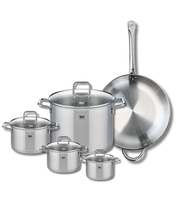 Batterie de cuisine en inox...