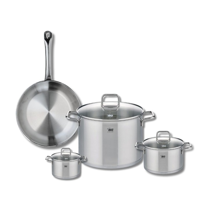 Batterie de cuisine Profi Citrin en inox - 12, 16, 26, 28 cm
