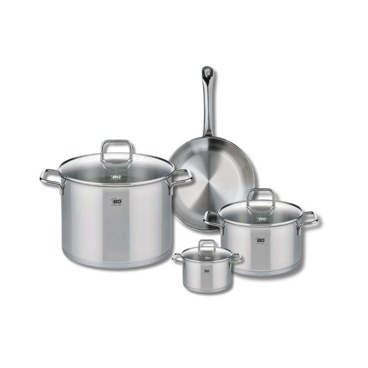 Batterie de cuisine Profi Citrin en inox - 12, 20, 24 et 26 cm