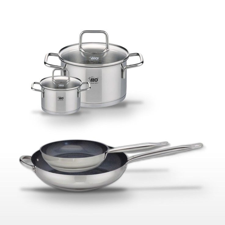 Batterie de cuisine Profi Therm Platinum en inox - 24/32 cm et 12/20 cm