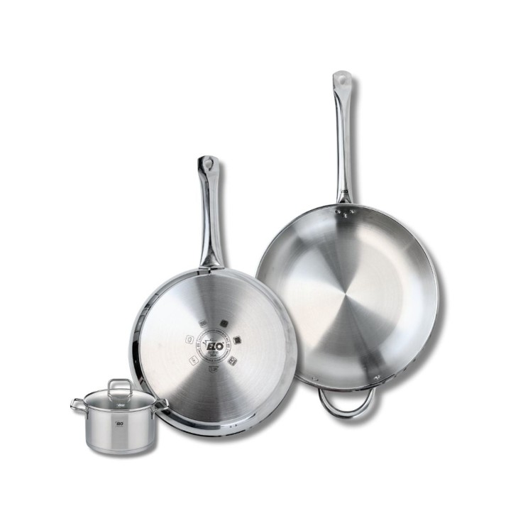 Batterie de cuisine Profi Citrin en inox - 28 et 32 cm - 12 cm