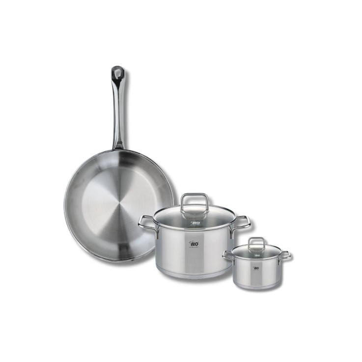 Batterie de cuisine Profi Citrin en inox - 12, 20 et 28 cm