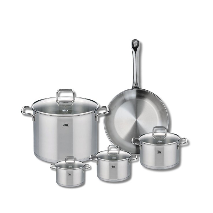 Batterie de cuisine Profi Citrin en inox - 5 pièces