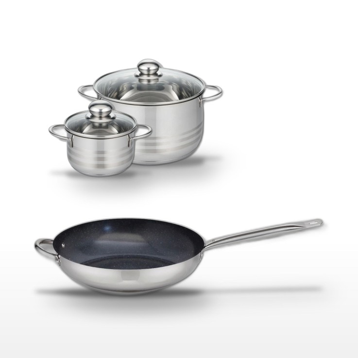 Batterie de cuisine Profi Therm Platinum en inox - 32 cm - 5,4 L