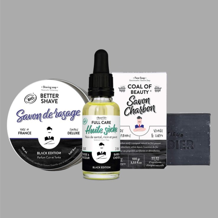 Coffret grooming The black edition box