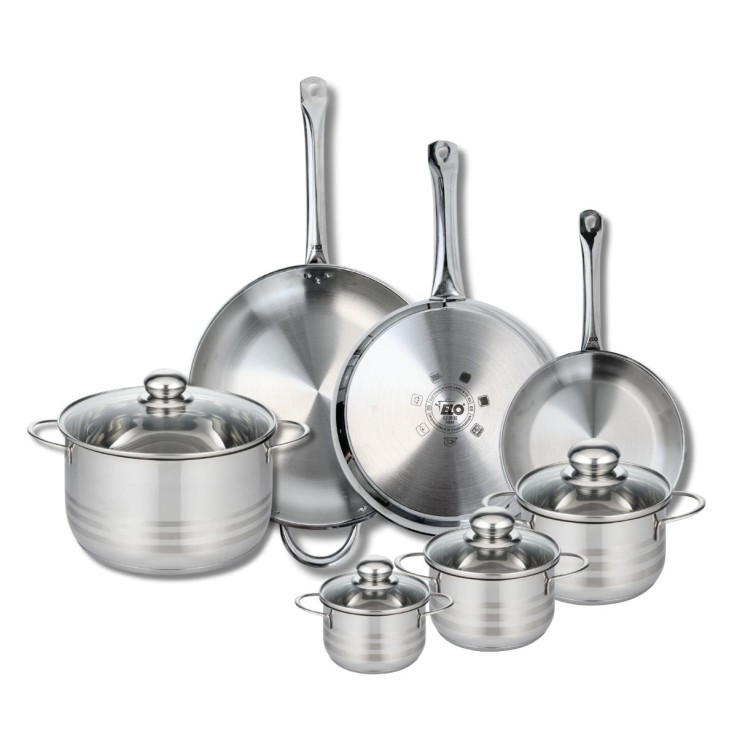 Batterie de cuisine Profi Brillant en inox - 7 pièces - 12 à 32 cm