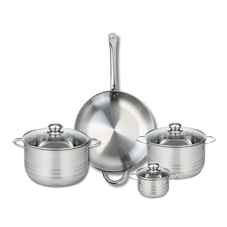 Batterie de cuisine Profi Brillant en inox - 32, 12, 20, 24 cm