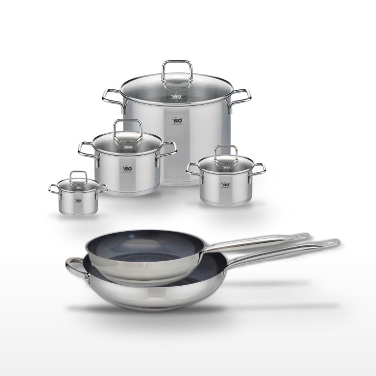 Lot de poêles et faitouts Profi Therm Platinum et Citrin