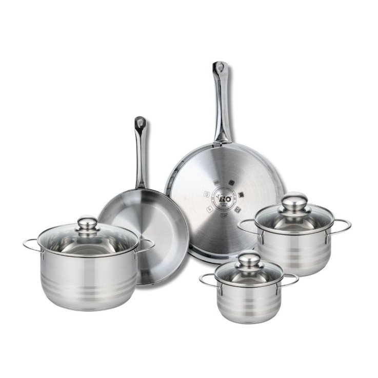 Batterie de cuisine Profi Brillant en inox - 24/28 cm et 14/16/20 cm
