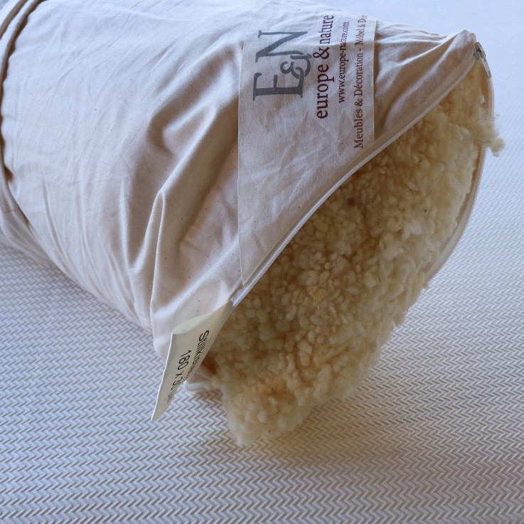 Coussin d'allaitement en laine bio