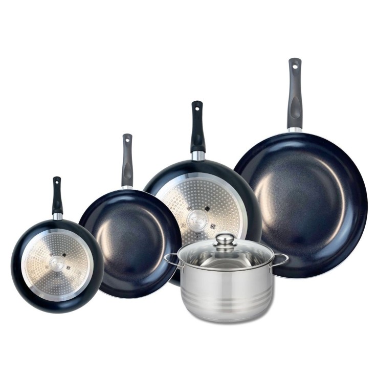 Batterie de cuisine Prima Brillant en aluminium et inox - 20 à 32 cm