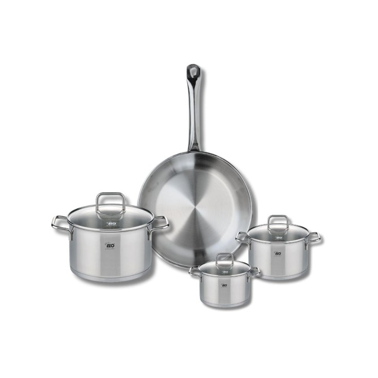 Batterie de cuisine Profi Citrin en inox - 12, 14, 20 et 28 cm