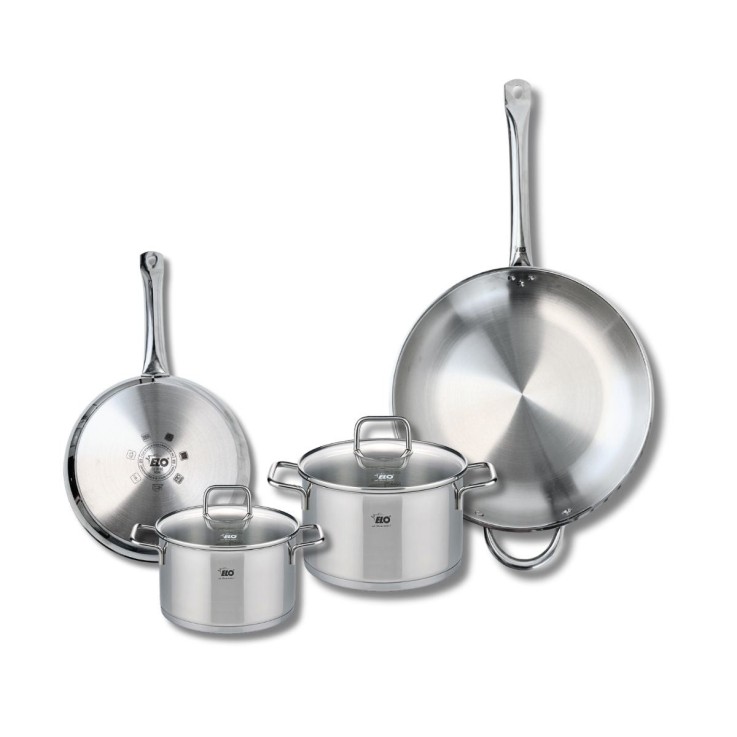 Batterie de cuisine Profi Citrin en inox - 16, 20, 24 et 32 cm