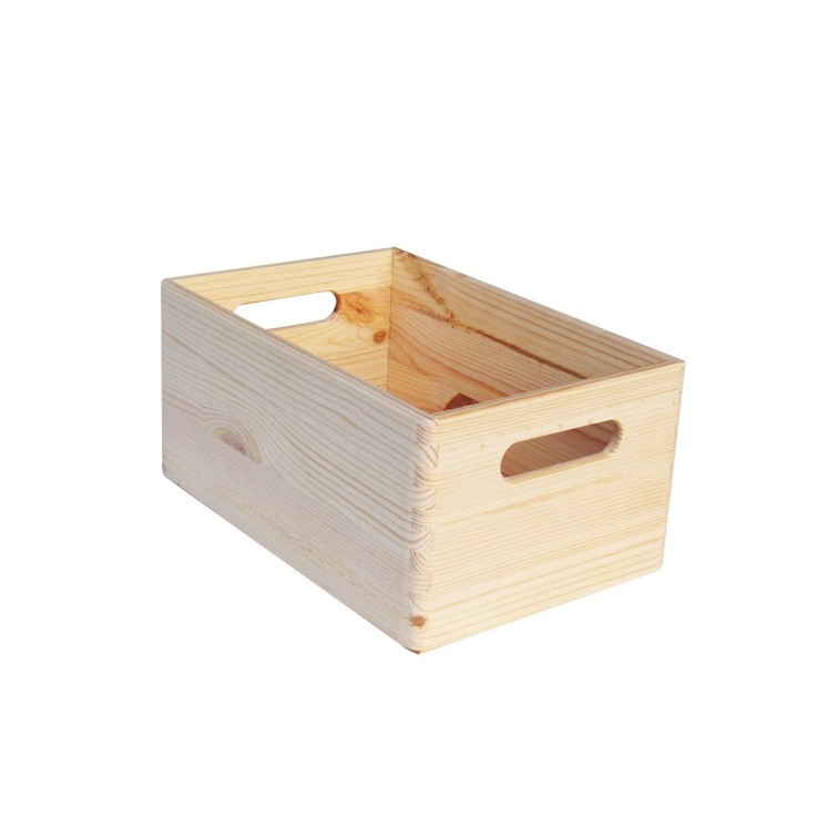 Boîte empilable en pin naturel - Kairus 3