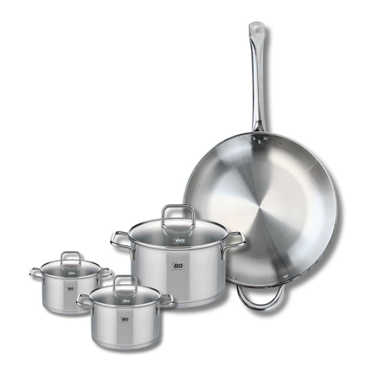 Batterie de cuisine Profi Citrin en inox - 32 cm - 12, 14 et 20 cm