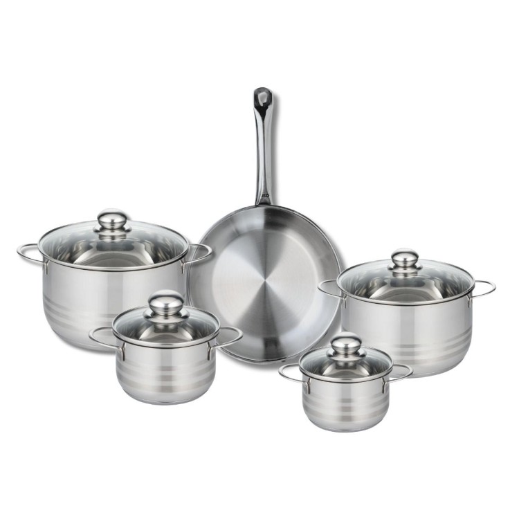 Batterie de cuisine Profi Brillant en inox - 14 à 28 cm