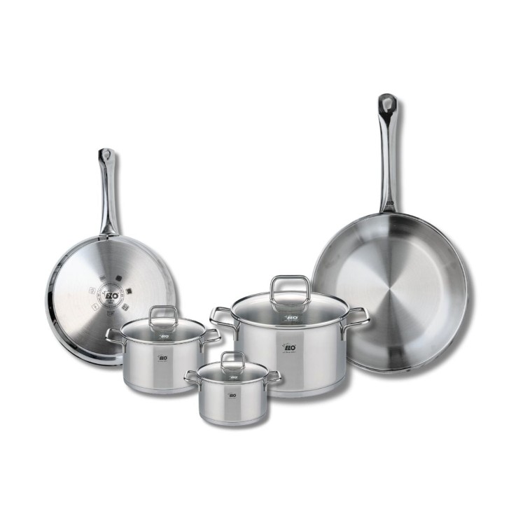 Batterie Profi Citrin en inox - poêles 24/28 cm et faitouts 12/14/20 cm