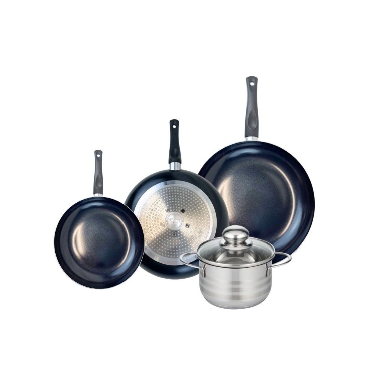 Batterie de cuisine Prima en aluminium et inox - 20/24/28 cm - 16 cm
