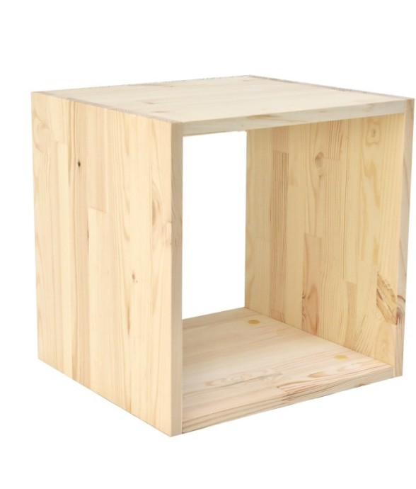 Cube en pin massif Germain 1X1