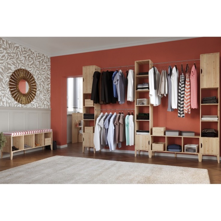 Etagère en pin massif Germain 6X1