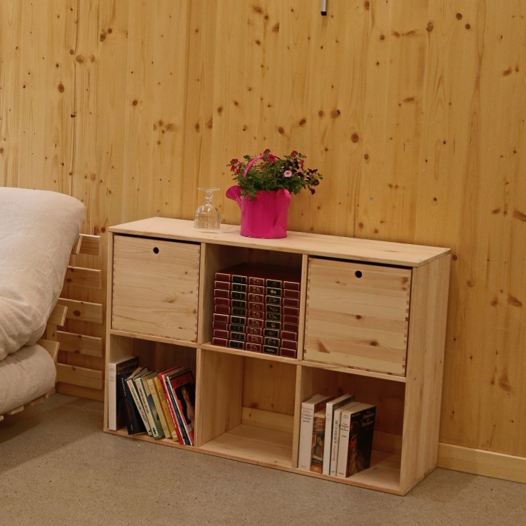 Etagère en pin massif Germain 3X2