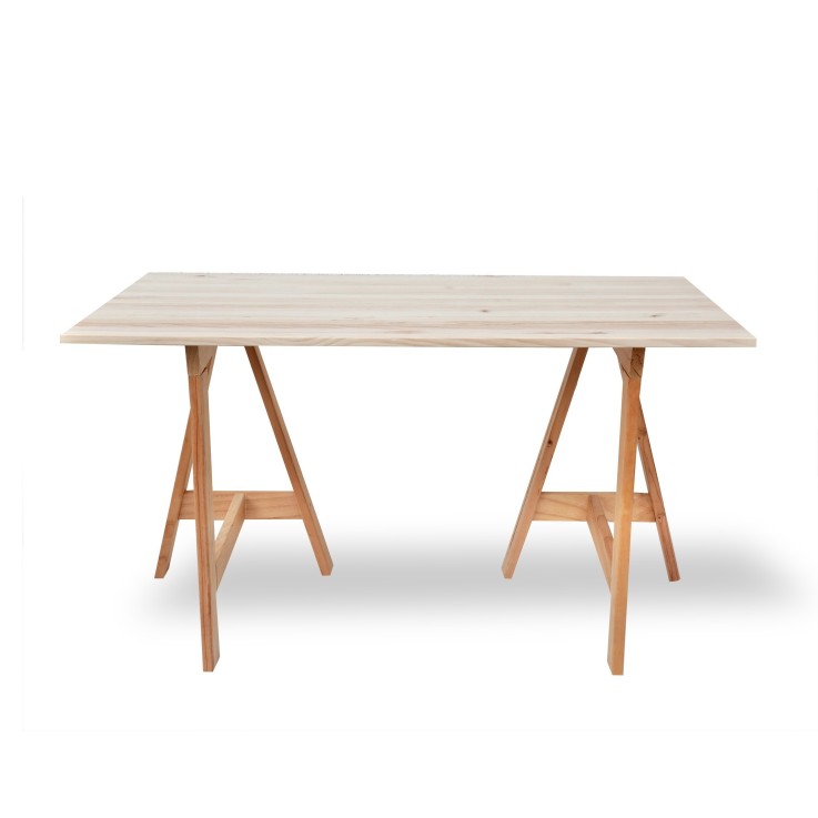 Bureau gain de place en pin massif
