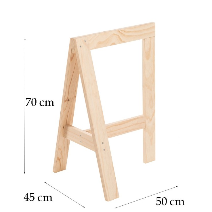 Bureau gain de place en pin massif