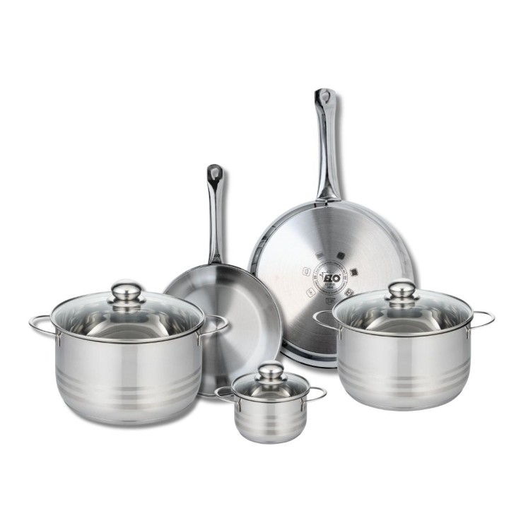 Batterie de cuisine Profi Brillant en inox - 5 pièces - 12 à 28 cm