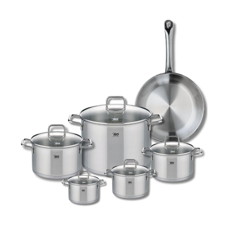 Batterie de cuisine Profi Citrin en inox - 28 cm et 12-26 cm