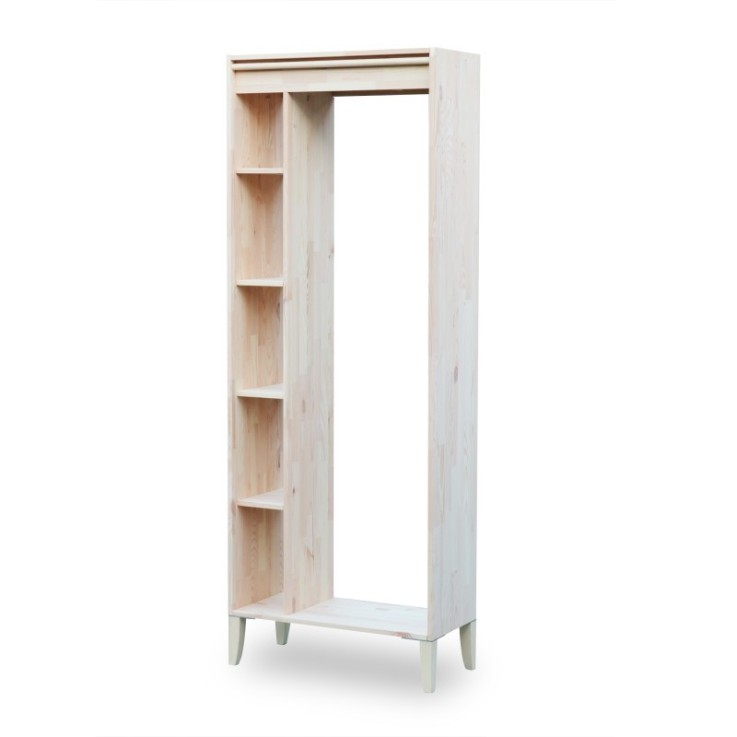 Armoire avec pieds en pin massif Germain