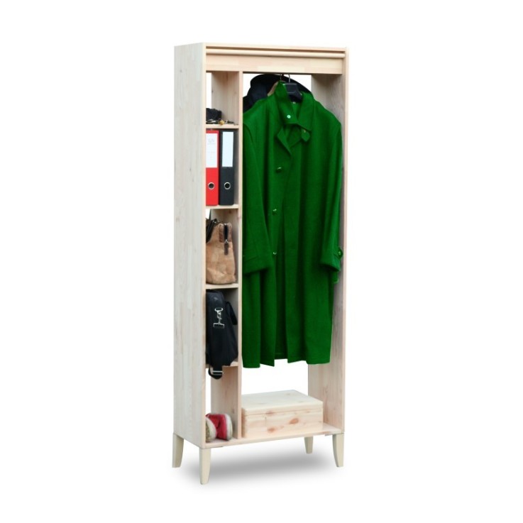 Armoire avec pieds en pin massif Germain