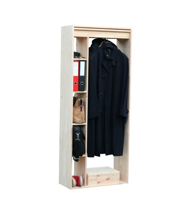 Armoire sans pieds en pin...