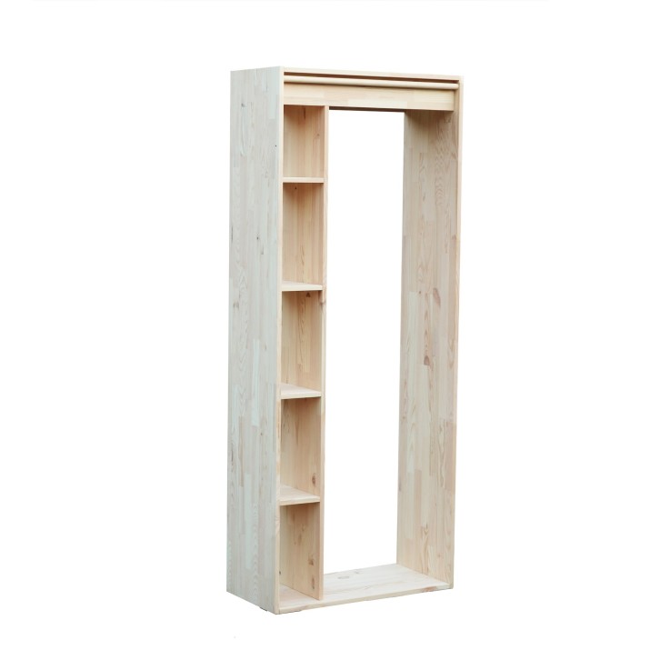Armoire sans pieds en pin massif Germain