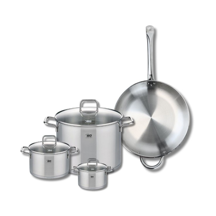 Batterie de cuisine Profi Citrin en inox - 12, 16, 26 et 32 cm