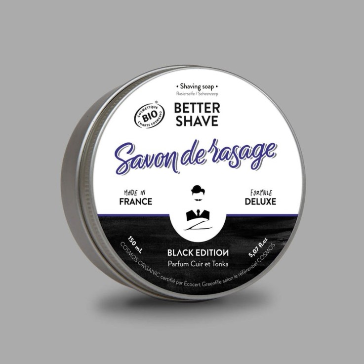 Savon de rasage Bio Better-shave black edition (150ml)
