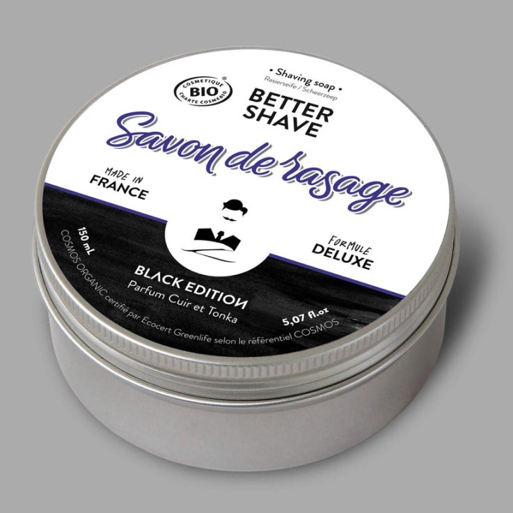 Savon de rasage Bio Better-shave black edition (150ml)