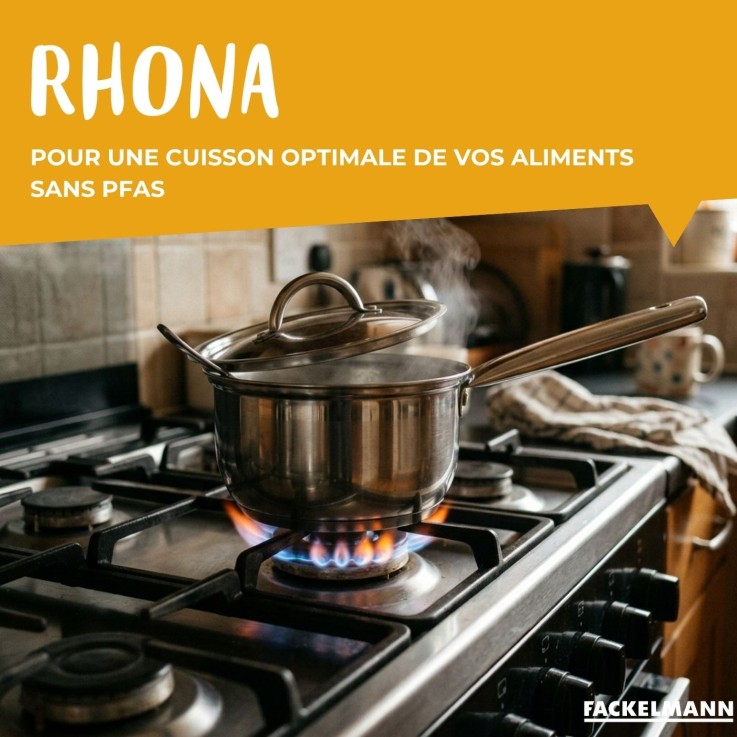 Batterie de cuisine Rhona en inox - casseroles 18/20/22 cm - poêles 20/24/28 cm
