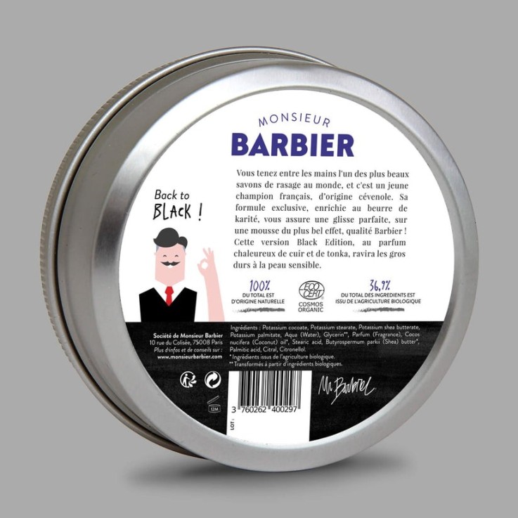 Savon de rasage Bio Better-shave black edition (150ml)