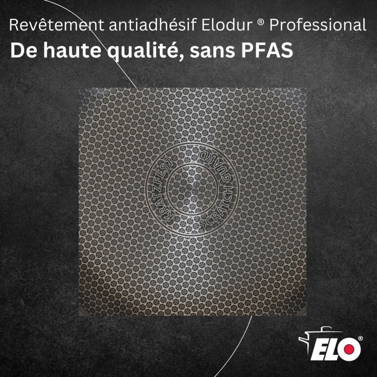 Lot poêle et faitout Relief Evolution en inox - 28 cm - 16 cm